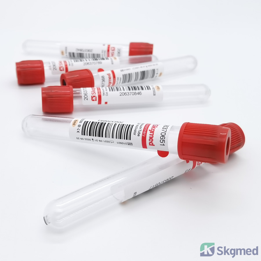 Vákuová skúmavka na odber krvi Pro-koagulačná skúmavka na aktiváciu zrazeniny
