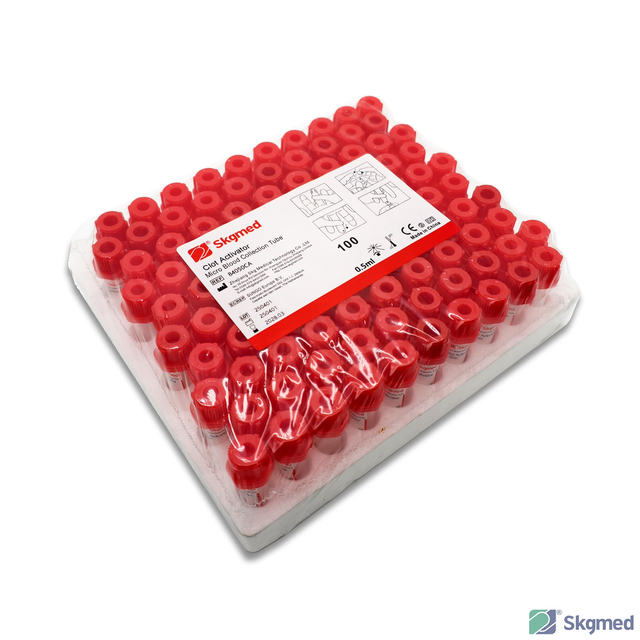 Micro Blood Collection Tube Clot Activator or Plain 0.5ml or 1.0ml