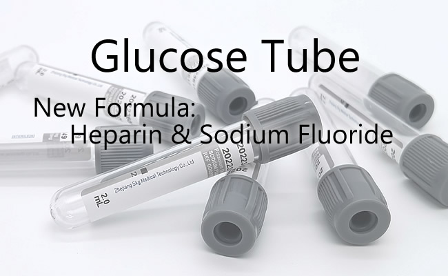 Glucose Tube - New Formula: Heparin and Sodium Fluoride