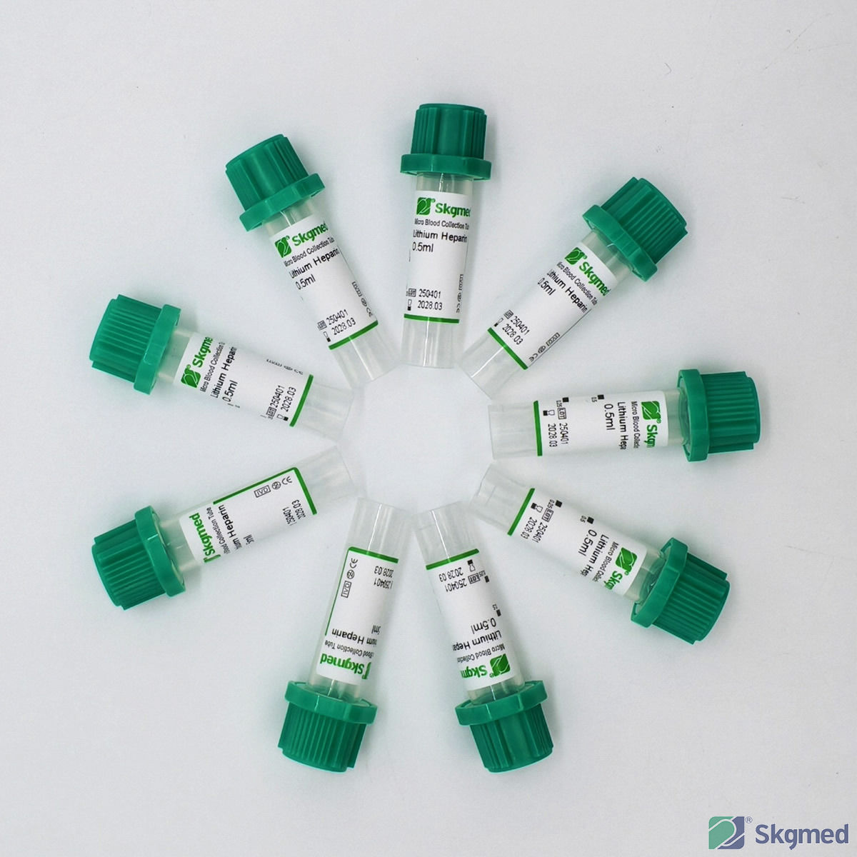 Micro Blood Collection Tube Heparin Lithium or Heparin Sodium 0.5ml or 1.0ml