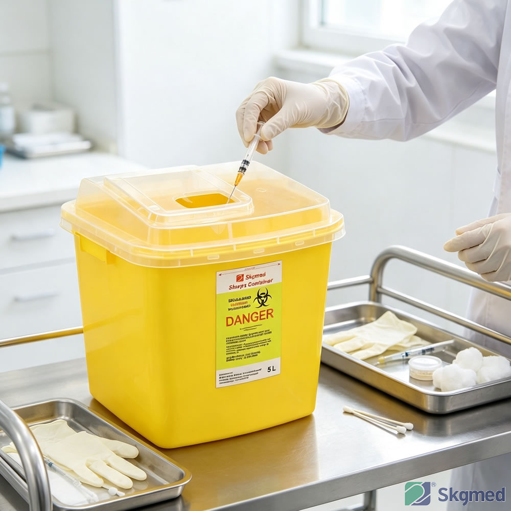 5L Flip-Top Sharps Container