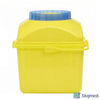 5L Sharps Container with Built-In Automatic Needle Remover