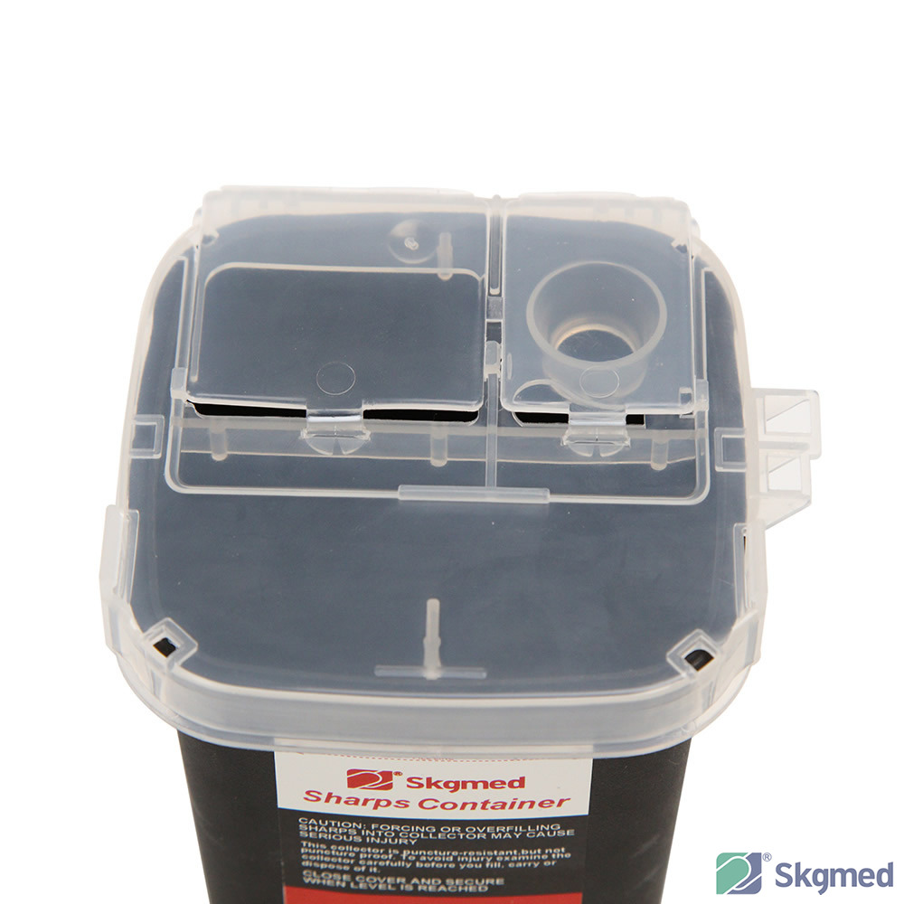 Sharps Container 1 QT , Medical Biohazard Needle Disposal Container