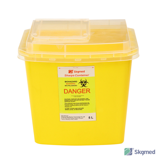 5L Flip-Top Sharps Container