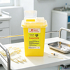 Sharps Container 1L – Biohazard Needle Disposal Box with Secure Lid